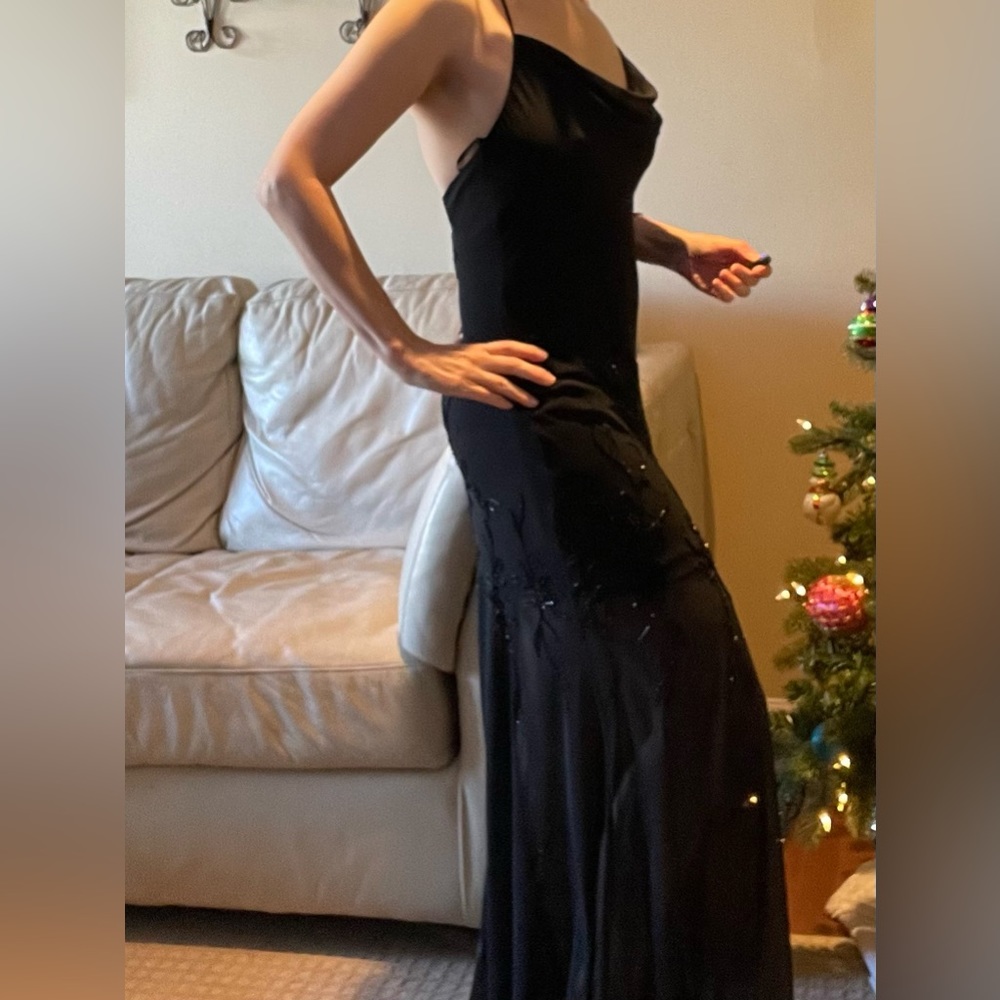 Black sequin dress